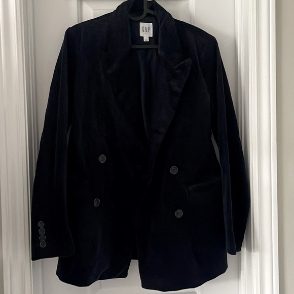 Gap Double-Breasted Corduroy Blazer - navy blue - Picture 2 of 8